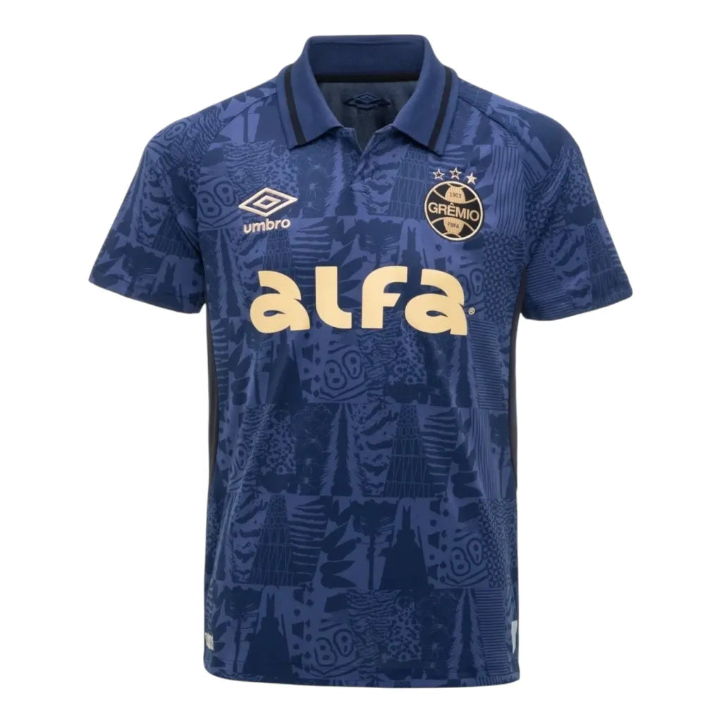 Camisa Grêmio III 25/26 - Torcedor Umbro Masculina - Azul