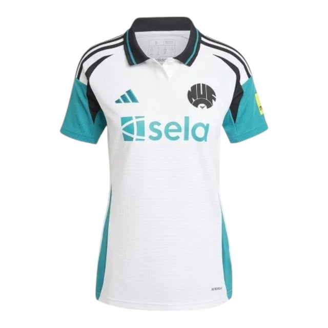 Camisa Newcastle III 24/25 - Torcedor Adidas Feminina - Branca com detalhes em verde e preto