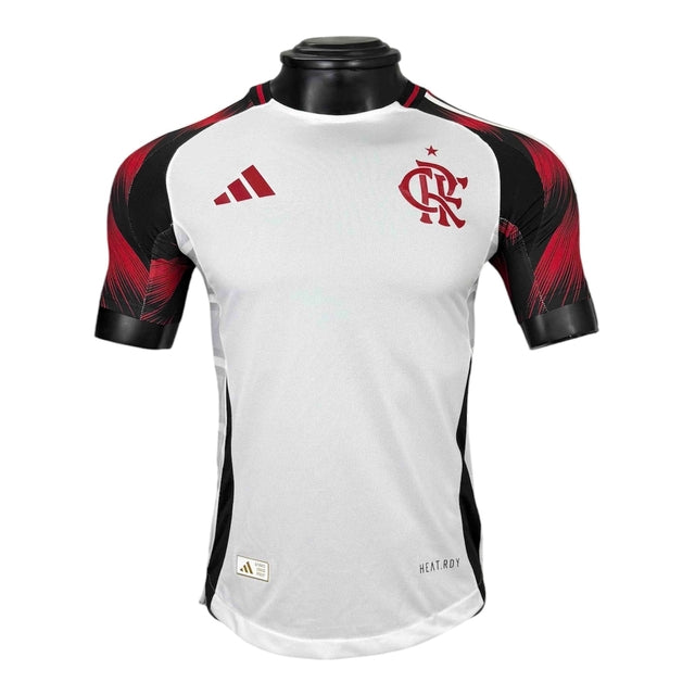 Camisa Flamengo II 25/26 - Jogador Adidas Masculina - Branca com detalhes em vermelho e preto
