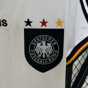 Camisa Retrô Seleção da Alemanha I 1996 - Adidas Masculina - Branca