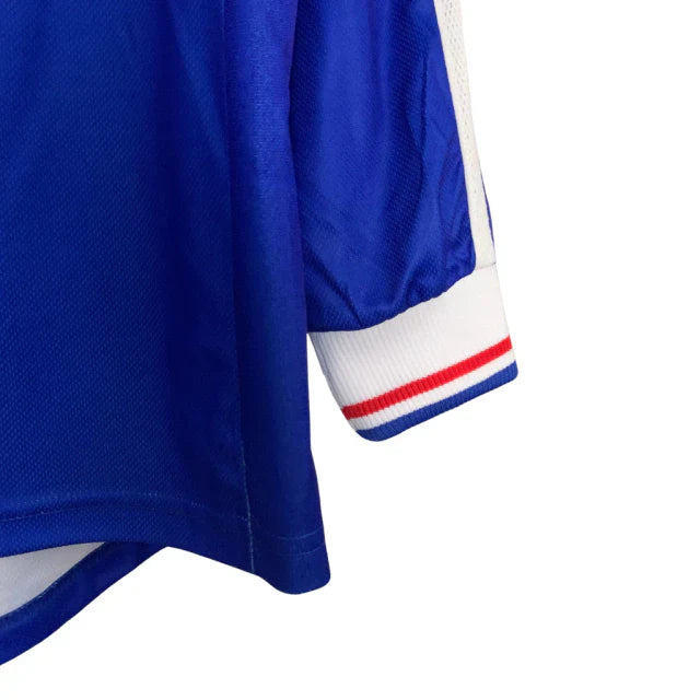Camisa Retrô Seleção da França 1998 manga longa - Adidas Masculina - Azul
