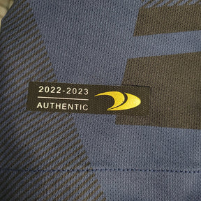 Camisa Al-Nassr Treino 23/24 - Torcedor Dunes Masculina - Azul com detalhes em preto e amarelo