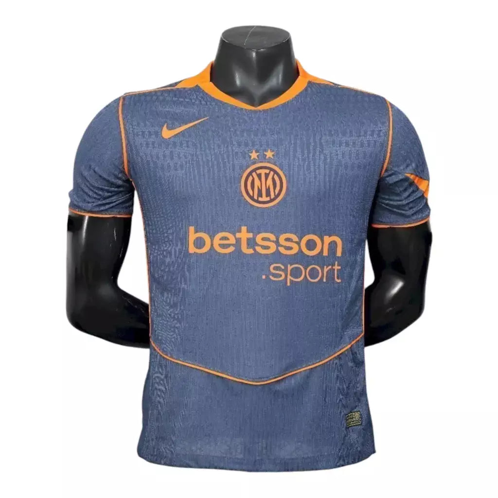 Camisa Inter de Milão III 25/26 - Jogador Nike Masculina - Azul e laranja