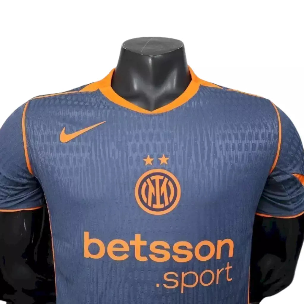 Camisa Inter de Milão III 25/26 - Jogador Nike Masculina - Azul e laranja