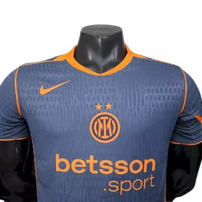 Camisa Inter de Milão III 25/26 - Jogador Nike Masculina - Azul e laranja