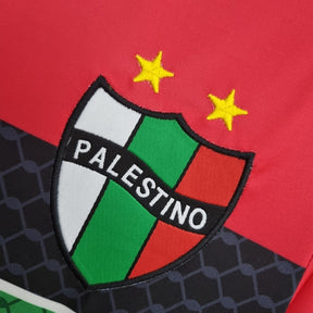 Camisa Desportivo Palestino Edição Especial 22/23 - Torcedor Capelli Masculina - Vermelha com detalhes em verde e preto