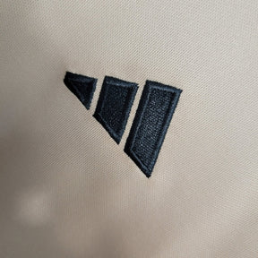 Jaqueta Corta-Vento São Paulo 23/24 Masculina Adidas -Bege com detalhes em preto