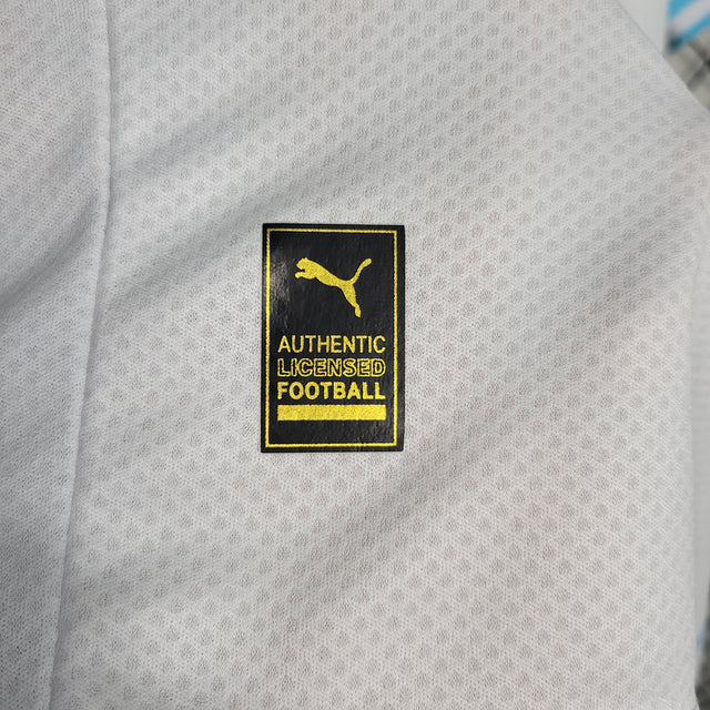 Camisa Seleção Uruguay II 22/23 - Torcedor Puma Masculina - Azul com detalhes em branco