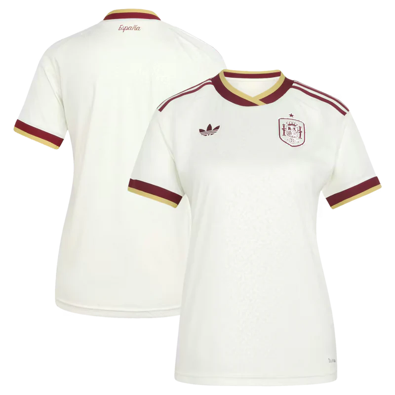 Camisa Seleção Espanha Branca 2026/27 - Torcedor Adidas Feminina