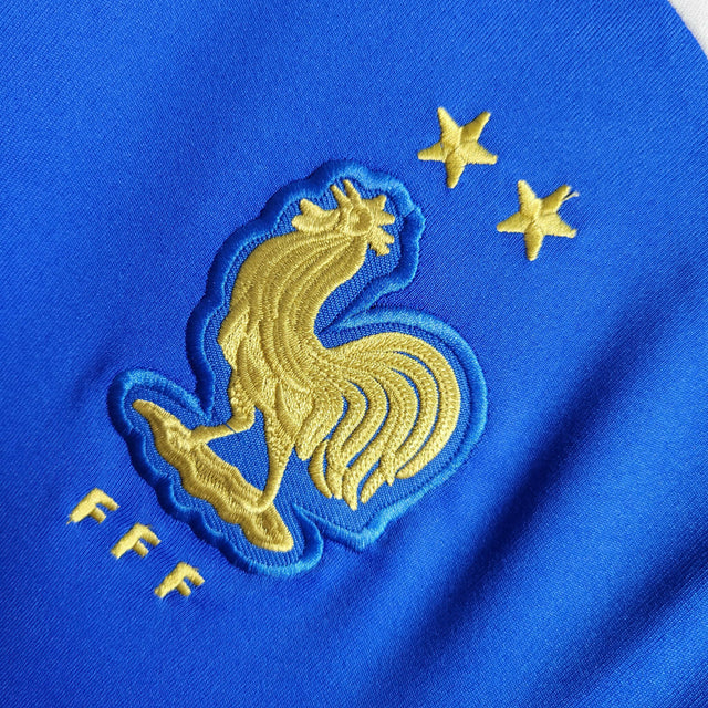 Camisa França Treino 22/23 - Torcedor Nike Masculina -Azul com detalhes em branco e dourado