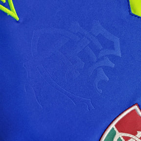 Camisa Fluminense Goleiro III 23/24 Umbro Torcedor Masculina - Azul com detalhes amarelo