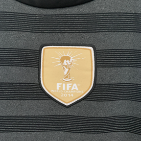 Camisa Retrô Seleção da Alemanha II 2016 - Adidas Masculina - Preta com detalhes em verde