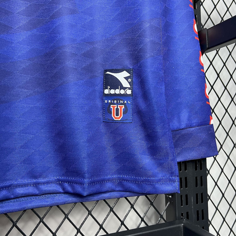 Camisa Universidad de Chile Titular 1996Versão  - Retro Manga Comprida