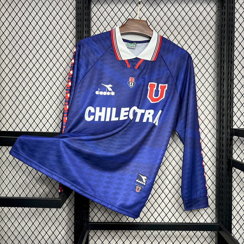 Camisa Universidad de Chile Titular 1996Versão  - Retro Manga Comprida