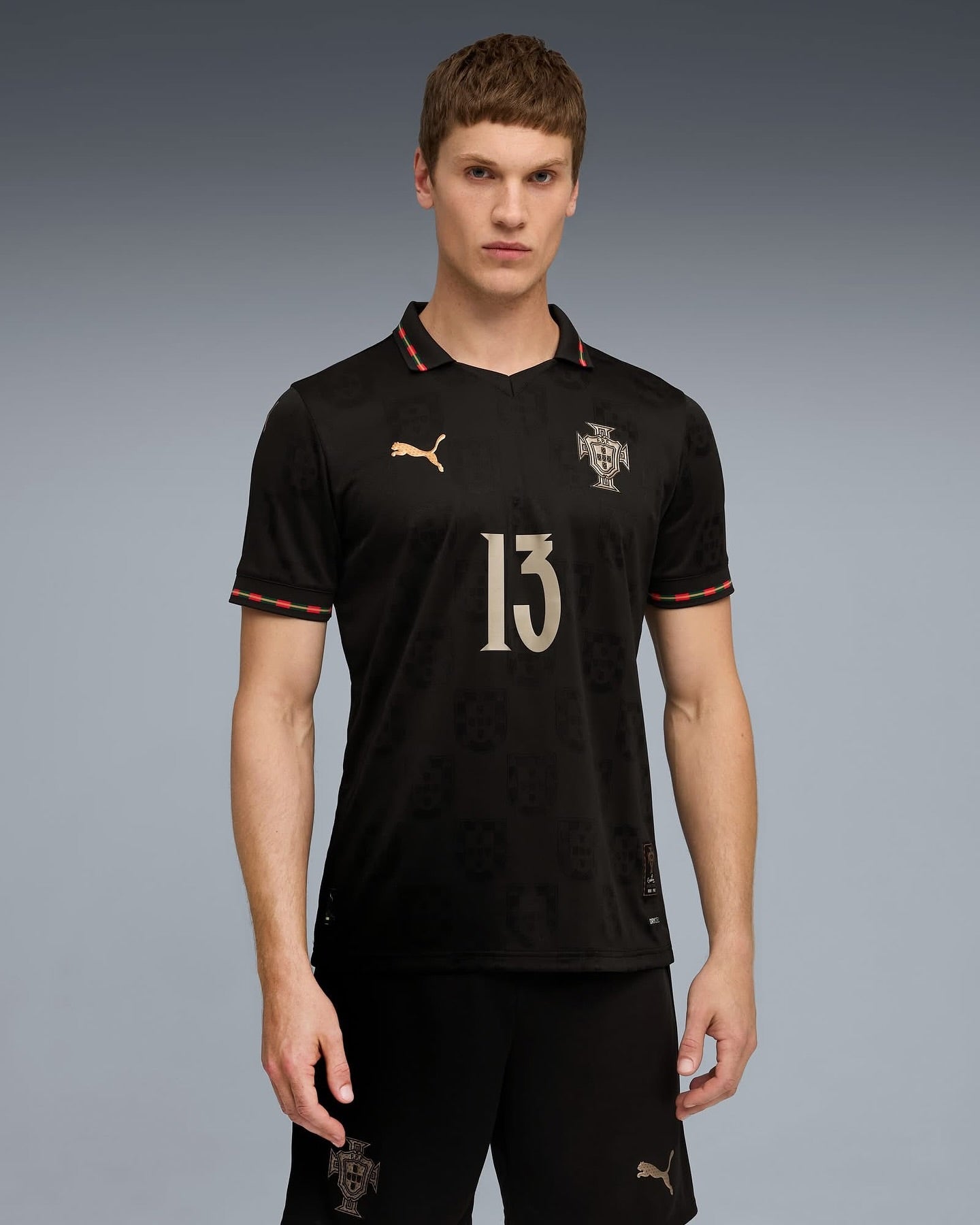 Camisa Portual 2026/27 - Torcedor Masculina - Preta