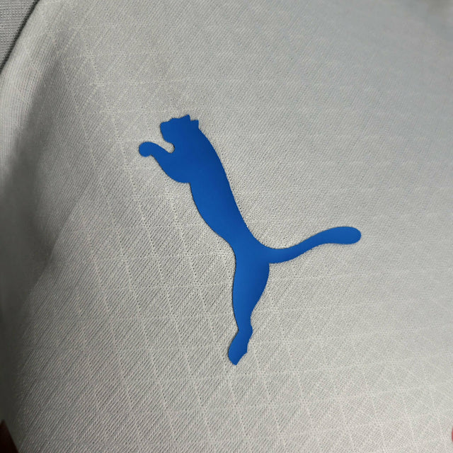 Camisa Al Hilal II 23/24 - Jogador Puma Masculina - Branca com detalhes em azul