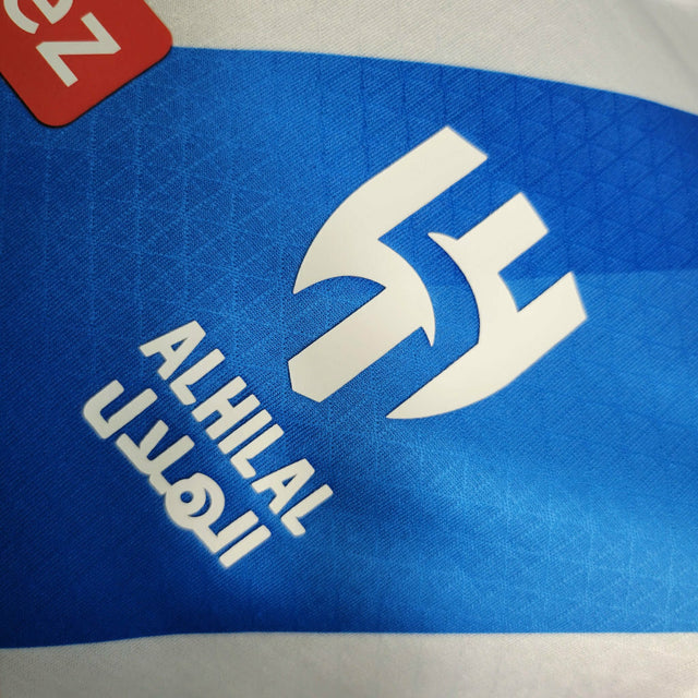 Camisa Al Hilal II 23/24 - Jogador Puma Masculina - Branca com detalhes em azul