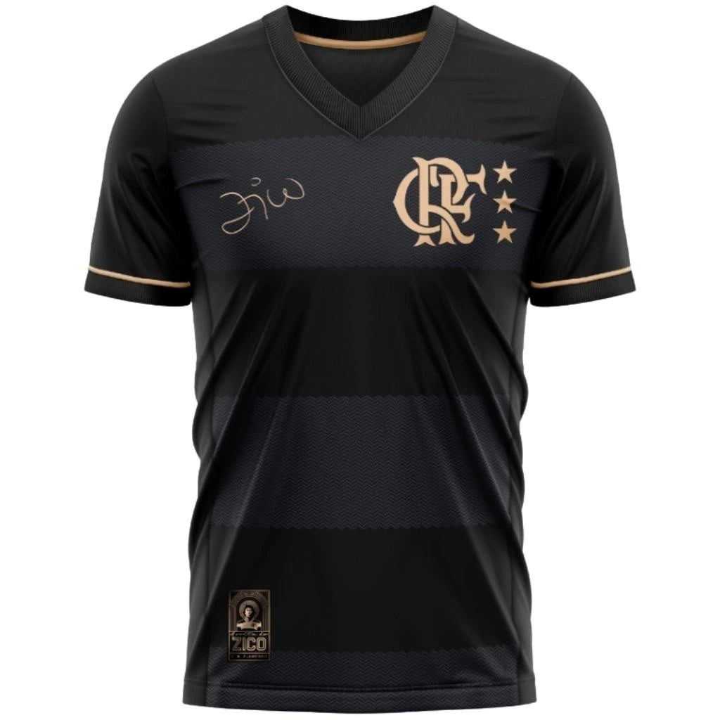 Camisa Flamengo Zico 2025 - Preta