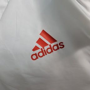 Jaqueta Corta-Vento São Paulo 20/21 Masculina Adidas - Branco com detalhes em vermelho