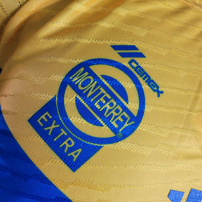 Camisa Tigres do México I 23/24 - Jogador Adidas Masculina - Amarelo com detalhes em azul