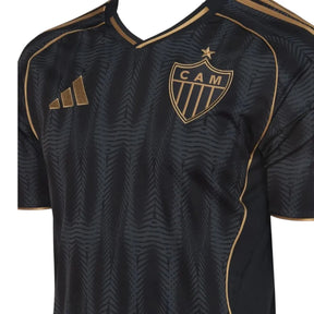Camisa Atlético Mineiro III 25/26 - Torcedor Masculina - Preta com detalhes em marrom