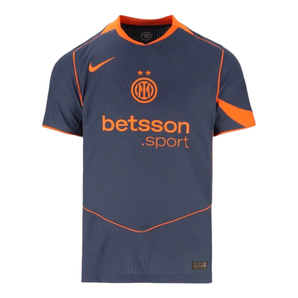 Camisa Inter de Milão III 25/26 - Torcedor Nike Masculina - Azul e laranja