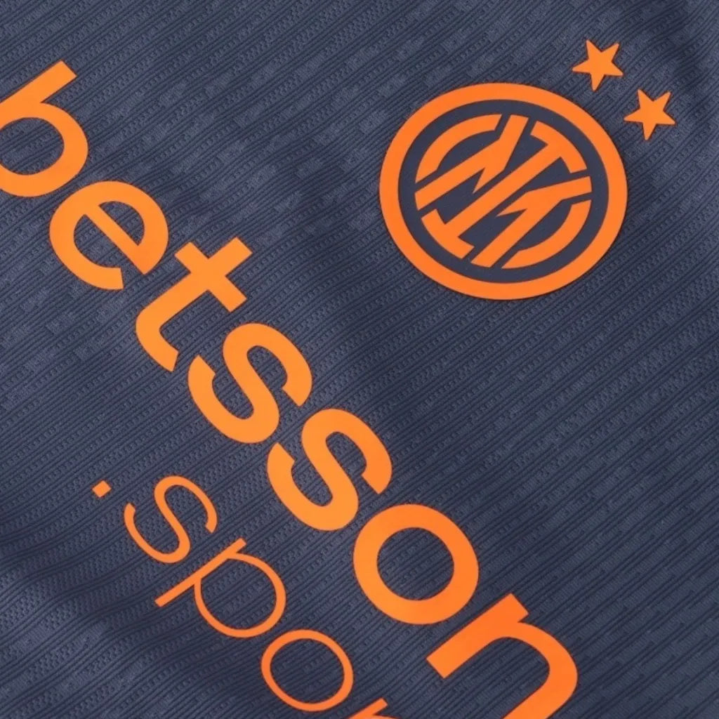 Camisa Inter de Milão III 25/26 - Torcedor Nike Masculina - Azul e laranja