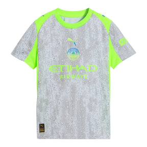 Camisa Manchester City III 25/26 - Torcedor Puma Masculina - Cinza e verde neon