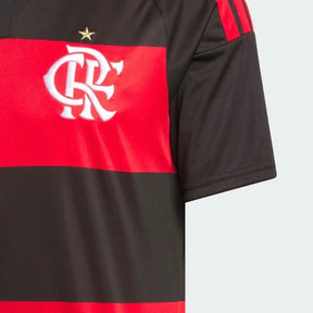 Camisa Flamengo I 26/27 - Torcedor Adidas Masculina - Preta e vermelha com Patrocínios