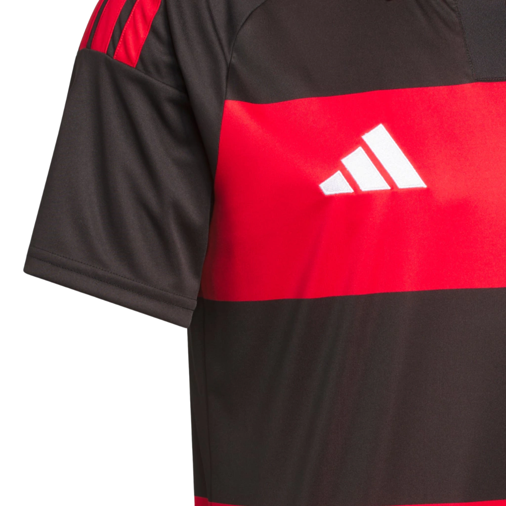Camisa Flamengo I 26/27 - Torcedor Adidas Masculina - Preta e vermelha