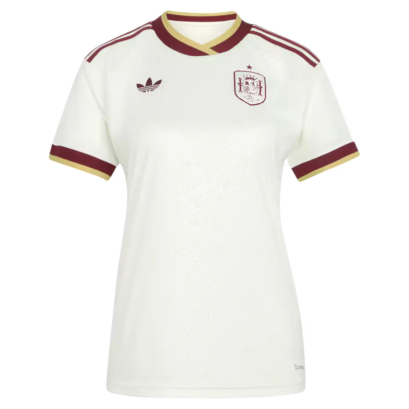 Camisa Seleção Espanha Branca 2026/27 - Torcedor Adidas Feminina
