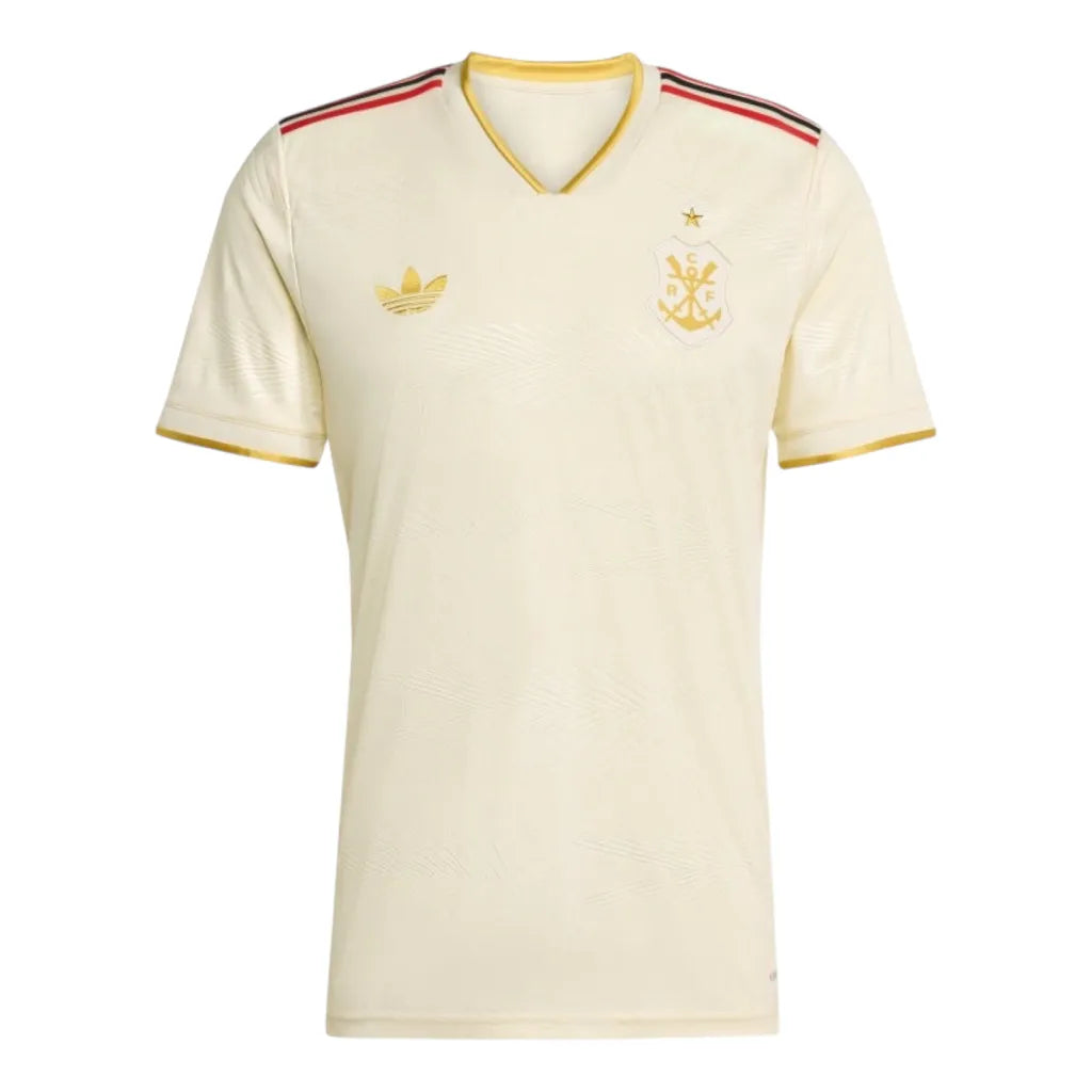 Camisa Flamengo III 25/26 - Torcedor Adidas Masculina - Off White