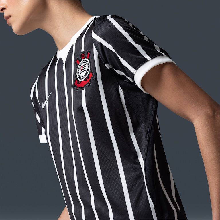 Camisa Corinthians II 26/27 - Torcedor Nike Feminina - Preto e Branco