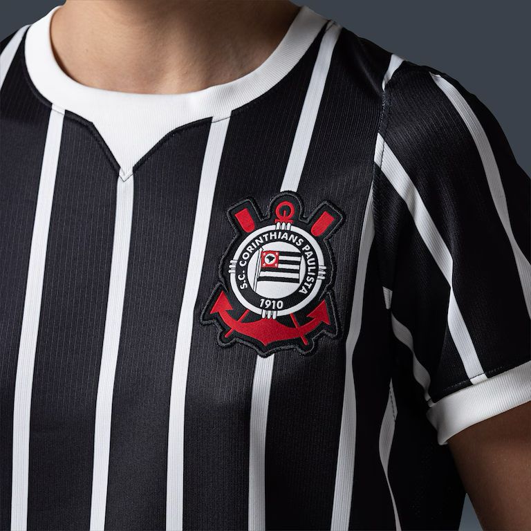 Camisa Corinthians II 26/27 - Torcedor Nike Feminina - Preto e Branco