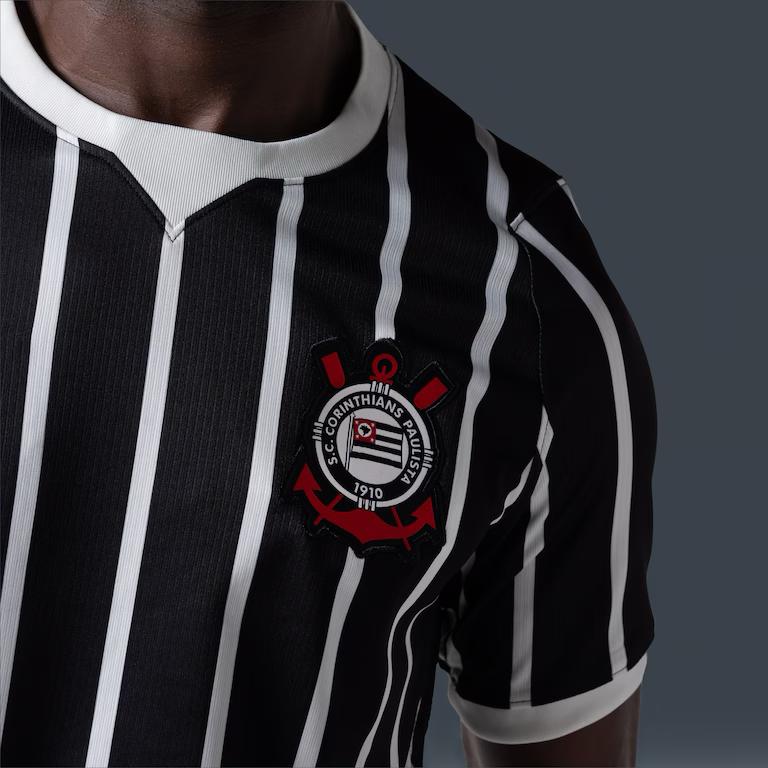 Camisa Corinthians II 26/27 - Torcedor Nike Masculina - Preta e branca