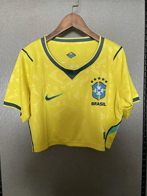 Camisa Seleção Brasileira I 26/27 AMARELA CROPPED - Torcedor Nike Feminina