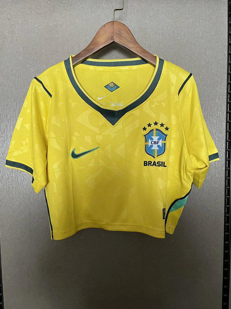 Camisa Seleção Brasileira I 26/27 AMARELA CROPPED - Torcedor Nike Feminina