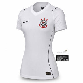 Camisa Corinthians I 26/27 - Torcedor Nike Feminina - Branca