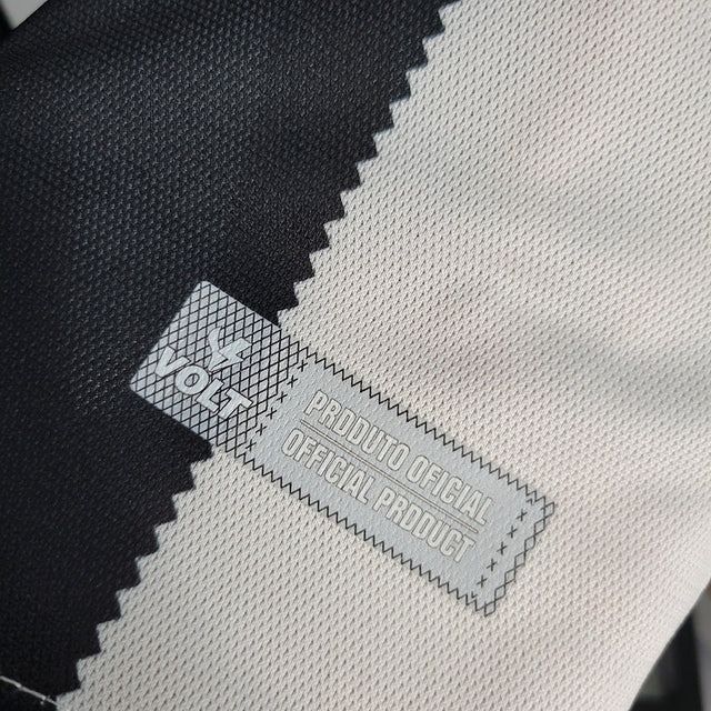 Camisa Figueirense I 23/24 - Torcedor Volt Masculina - Preta com detalhes em branco