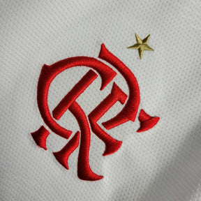 Camisa Flamengo II 22/23 Torcedor Masculina -Branca com detalhes preto e vermelho