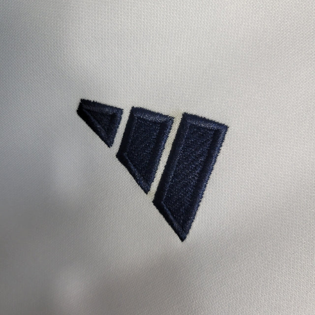 Jaqueta Corta-Vento Cruzeiro Treino 23/24 Masculina Adidas - Branca com detalhes em preto