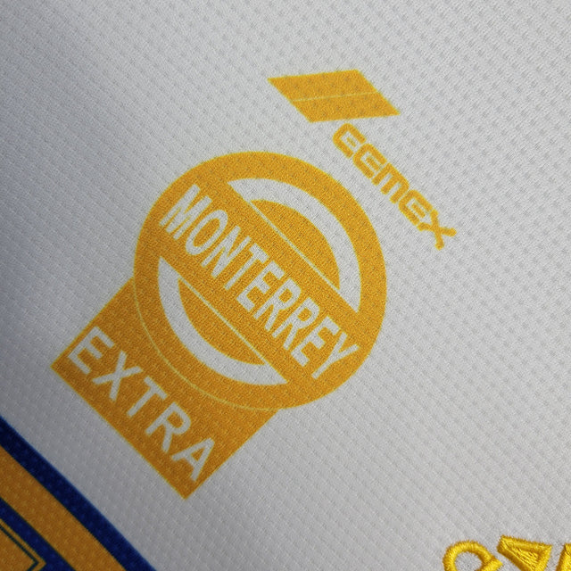 Camisa Tigres do México I 22/23 - Torcedor Adidas Masculina - Branca com detalhes em amarelo e azul
