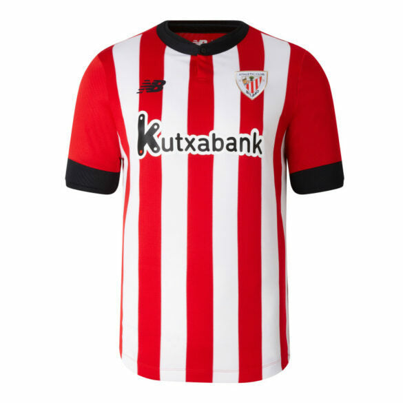 Camisa Athletic Bilbao I 22/23 Torcedor New Balance Masculina - Vermelho e Branco