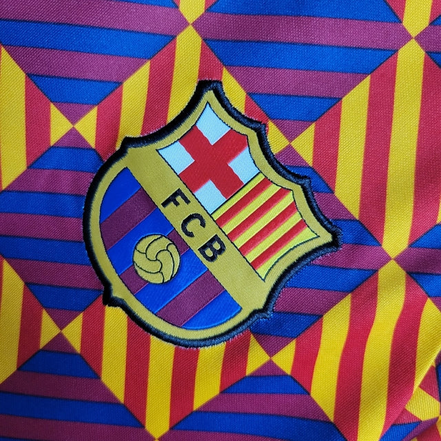 Camisa Barcelona Treino 23/24 - Torcedor Nike Masculina - Laranja