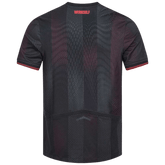 Camisa Bayer Leverkusen Home 2025/2026 New Balance Preta e Vermelha Torcedor Masculina