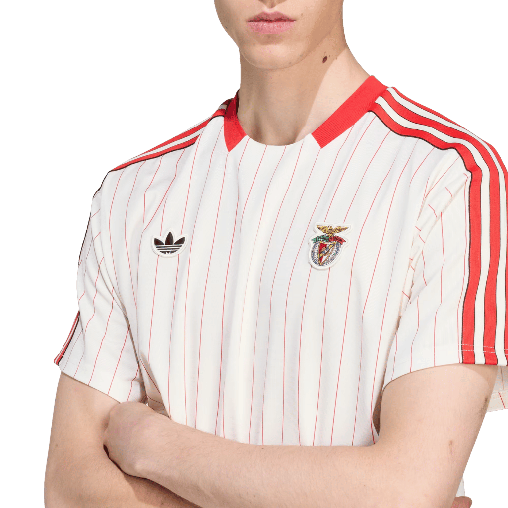 Camisa Benfica Originals Terrace Icons 2025/2026 Adidas Branca Masculina