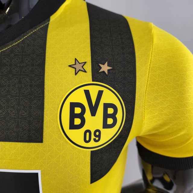 Camisa Borussia Dortmund I 22/23 - Jogador Puma Masculina - Amarela e preta