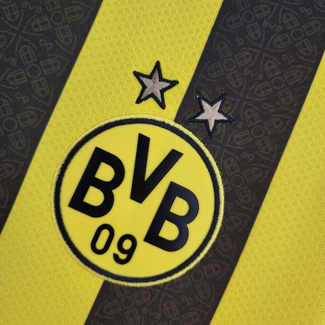 Camisa Borussia Dortmund I 22/23 - Torcedor Puma Masculina - Amarela e preta