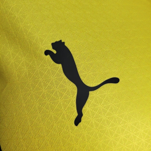Camisa Borussia Dortmund I 23/24 - Jogador Puma Masculina - Amarela e preta