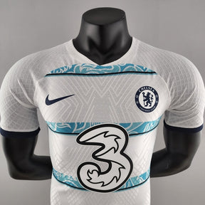 Camisa Chelsea Away 22/23 Jogador Nike Masculina - Branco e Azul